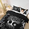 Erosebridal Tree of Life Bedding Set Sun and Moon Comforter Cover Twin Kids Teens Bedroom Decor Black and White 2 Pcs Duvet Cover Gothic Boh