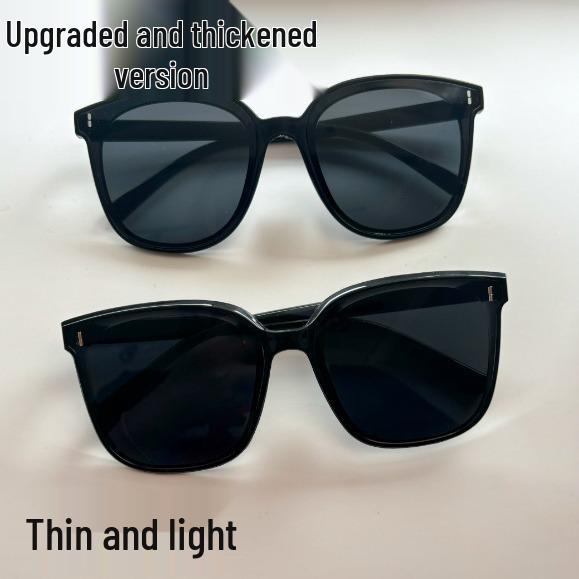 Солнцезащитные очки в стиле ретро с большой оправой - Простой, атмосферный дизайн для инфлюенсеров