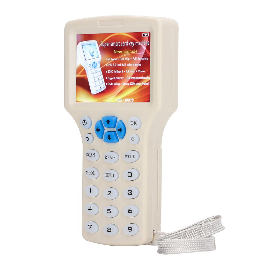 Копир карт NFC, считыватель карт IC, ID-ключ, писатель, 10 частот, дисплей 2,8 дюйма для 125 кГц 250 кГц