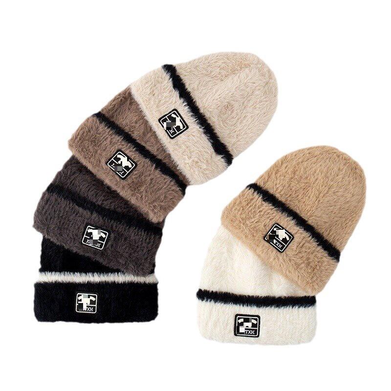 Hat Winter New Versatile Warm Padded Caps Winter Thickened Plush Ear Protection Hat Women's Hat