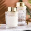 Luxury Hand Pump Foaming Bottle Glass Lotion Dispenser Liquid Storage Container Bathroom Decor