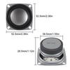 2PCS 2" 4Ohm 3W DIY Small Full Range Audio Speaker Stereo Woofer Loudspeaker for Arduino and DIY Speaker