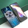 Милый чехол для телефона с изображением совы для Xiaomi Mi A2 8 9 SE Note 10 10T 11 12 Lite 9T 11T 12S 12T Pro A3 6X 12X Мягкий черный чехол из ТПУ