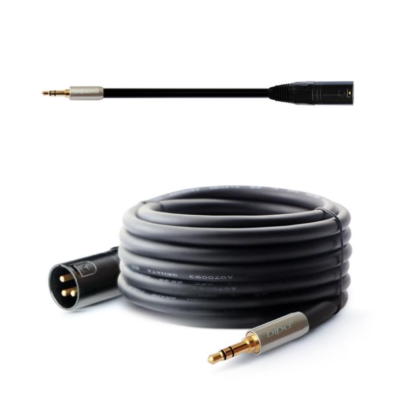 1/8 Inch 3.5mm to XLR Cable Male to Male (XLR to 3.5mm Cable, XLR to 1/8 Cable, 1/8 to XLR Cable)