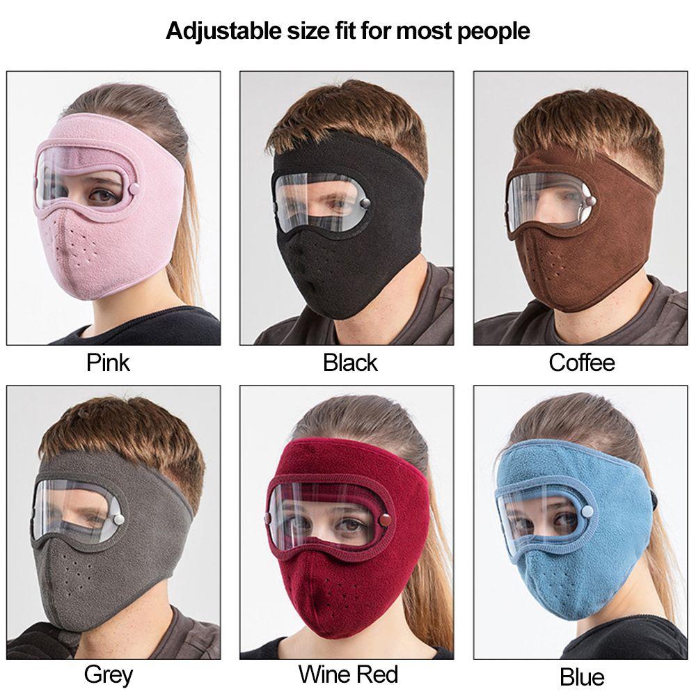 Зимний съемный щиток для глаз HD экран маски для лица закрывающие все лицо очки от запотевания дышащие шапки для велоспорта
