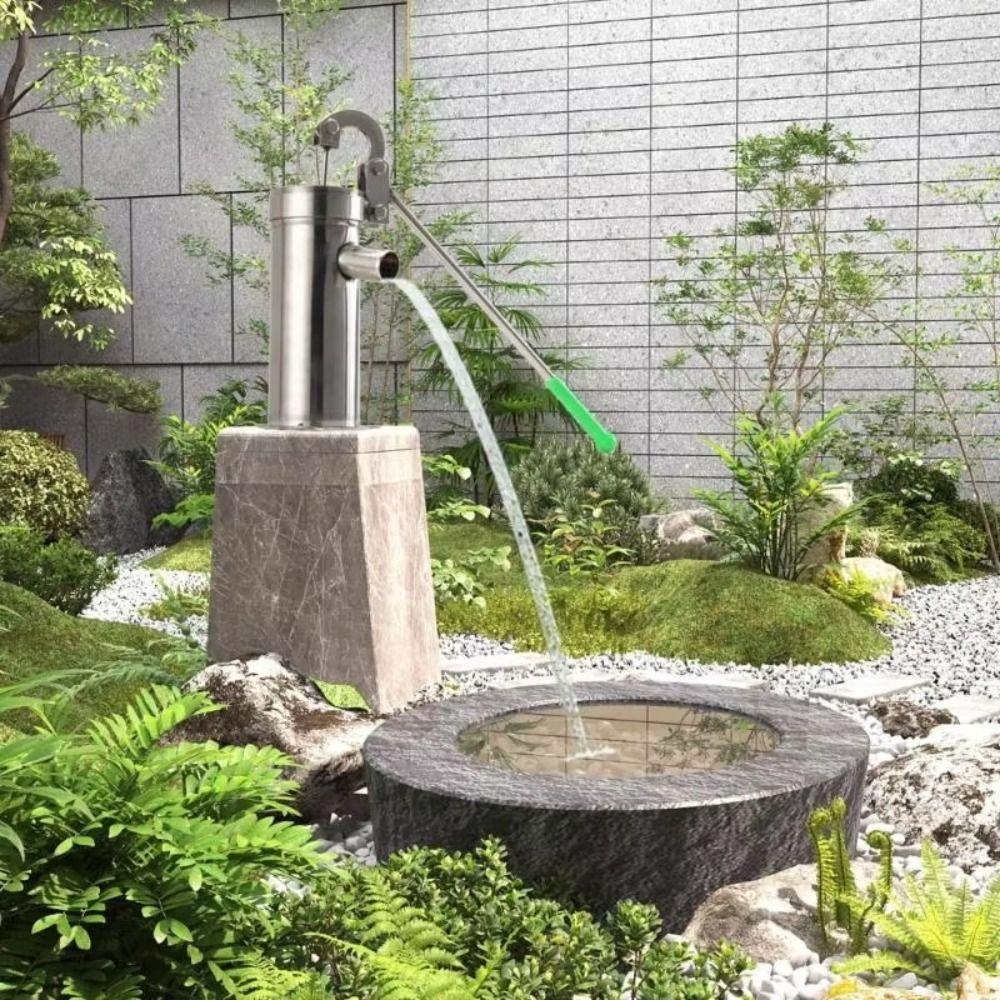 Ergonomic Handle Manual Well Pump Heavy Duty Hand Shake Water Pump Pitcher Pump Home Garden