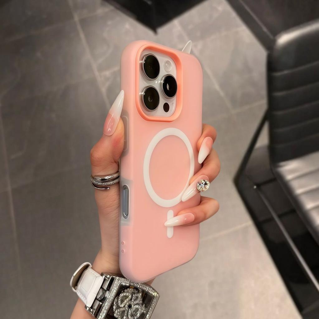 Роскошный чехол Magsafe конфетного цвета для iPhone 17 Air 16 15 14 Plus 13 12 Pro Max 11, магнитный, прозрачный, матовый, мягкий, для беспроводной зарядки