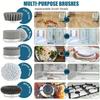 Wireless Electric Spin Brush Cleaner with 5 Replaceable Heads, Rotating Deep Cleaning Tool for Household Surfaces