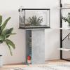 VidaXL Aquarium Stand Concrete Grey 60.5x36x72.5 Cm Engineered Wood 833643
