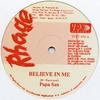 12-дюймовая пластинка PAPA SAN - Believe In Me none Rhage Records 1992 US Регги, Ска и Даб Б/У