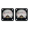 VU Meter 2 Pcs Power Amplifier Portable DB Meter High Precision VU Meter with White Backlight Sound