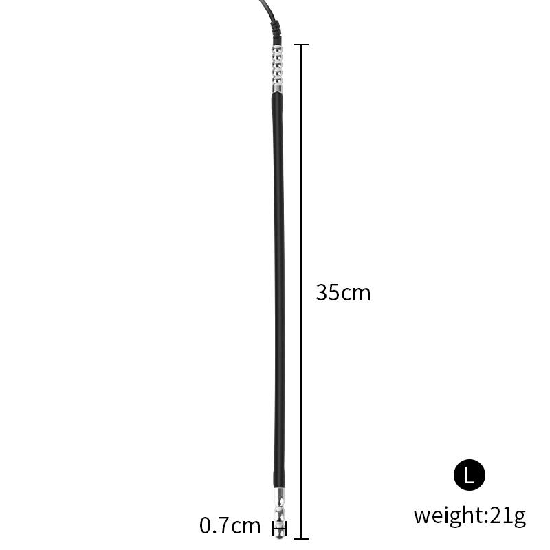 Набор для электростимуляции уретры – Металлический мужской плаг-дилататор с функцией массажа простаты и шока (Конструкция удилища «Лошадиный глаз»)