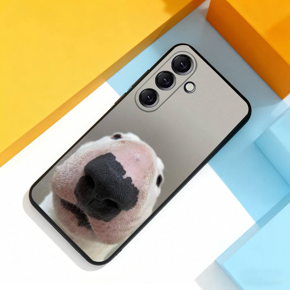 Bull Terrier Dog Pet For Samsung Galaxy A 73,72,51,53,52,71,22,5G,Note,J7,8,9 Soft Black Cover Phone Case