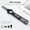 Multi Windproof Lighter BBQ Bottle Opener Arc Lighter USB Rechargeable Electric Lighter for Led Light Safety Kitchen Lighter