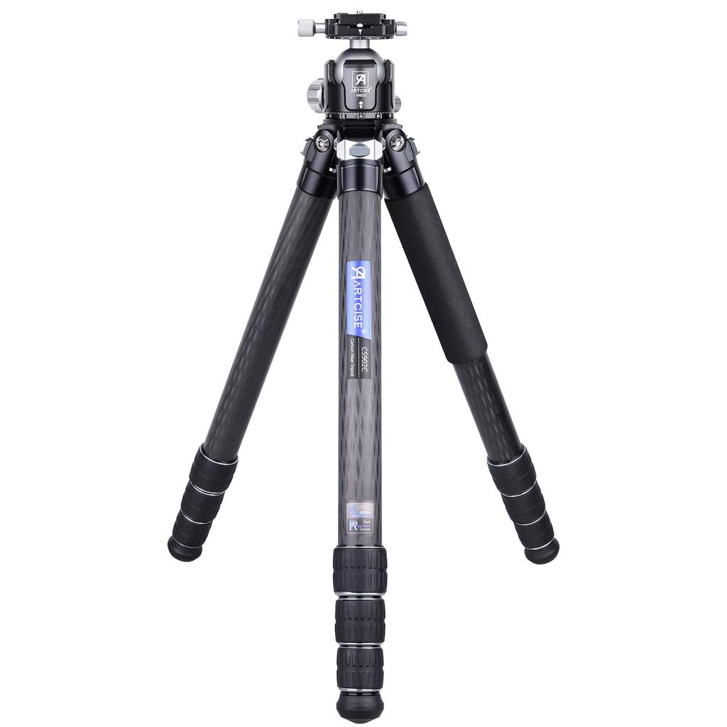 ARTCISE 2024 Design Travel Tripod, супербольшой компактный карбоновый штатив, общая высота 1980 мм, диаметр 40 мм, штатив из углеродного волокна, супервысокая нагрузка