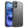 Luxury Frosted Shockproof Armor Phone Case For iPhone 17 16 15 14 13 12 11 Pro Max For Magsafe Matte Transparent Magnetic Cover