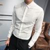 Spring Autumn New Fashion Turn-down Collar Long Sleeve Solid Color Men's Clothing Smart Casual Button Trend Simplicity Shirts