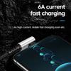 Olaf Fast Charging Short Cable USB Type C To Type C 6A 90 Elbow 25CM 50CM For Power Bank USB C Cable For Iphone 15 Huawei Xiaomi