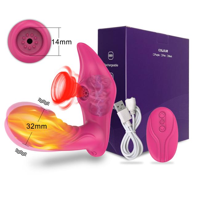 Беспроводной пульт дистанционного управления G Spot Clit Sucker Стимулятор клитора Пары Дилдо Трусики Вибраторы Секс-игрушки Магазин Для Женщин Взрослых 18