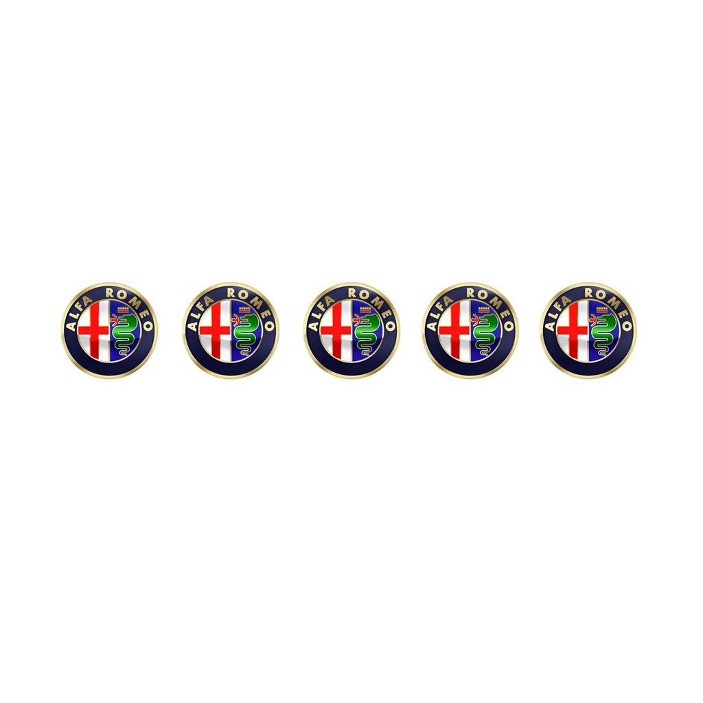 UHFO9 14mm Car Key Badge Emblem Replacement Car Key Sticker For Alfa Romeo 147 159 156 Giulietta Giulia Mito Spider Auto Accessories