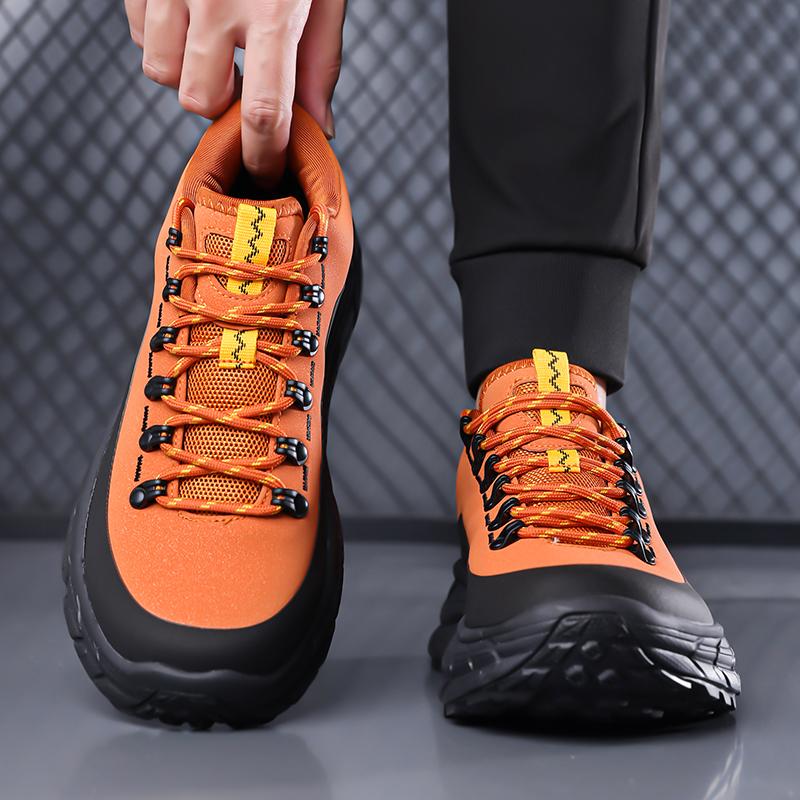 Модный уличный дизайн Мужские кроссовки Высококачественная дышащая сетка Беговые кроссовки Тренировки в зале Повседневная мужская обувь Модные плоские туфли на шнуровке