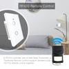 WiFi RF433 Transmitter Wall Panel Smart Glass Panel Touch Smart Switch 1/2/3 Gang Remote Control Light Switch Works with Alexa