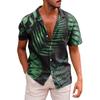 Men's Hawaiian Printed Button Short Sleeve Shirts Men's Casual Fashion Short Sleeve Shirts