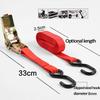 10/8M x 25mm Car Tension Rope Tie Down Strap Strong Ratchet Belt Luggage Bag Cargo Lashing With Rope Tensioner Metal Buckle Tow