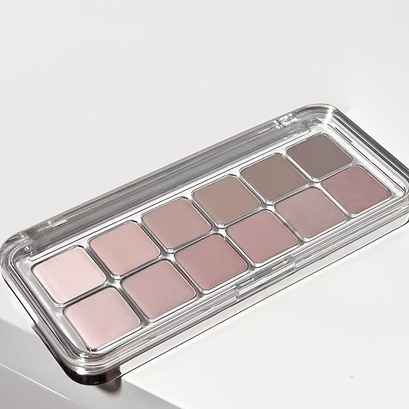 12-Color Eyeshadow Palette, Matte Shimmer Eyeshadow High Pigmented Multi-Purpose Makeup Palette for Daily Makeup, Perfect Gift for Makeup Lovers