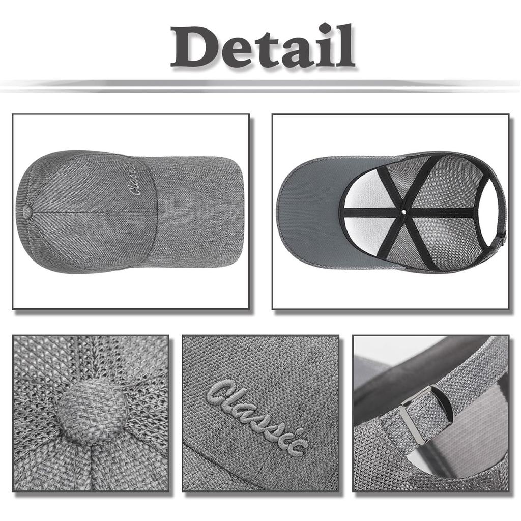 Mesh Extended UV Sun CZA011 [White Fang] Hat, Cap, Brim, Protection, Simple, Casual, Protection, Men's, (Beige)