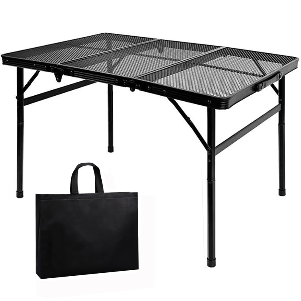LEESA Кемпинговая сетка для улицы, 2 высоты, низкая, высокая, тип нагрева и воды, легко и удобно для хранения на открытом воздухе, сумка входит в комплект x 40 x 56 Стол, стол, стол,