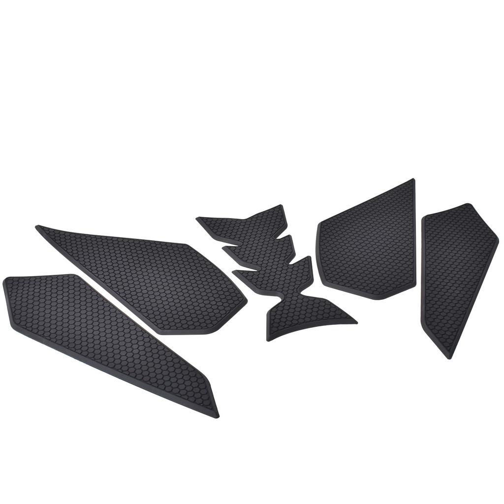 SHINKXMT Motorcycle Fuel Tank Pad Kit, Gas Tank Rubber Protector Pad for Kawasaki Ninja ZX4RR (2023-2024), Knee Grip Traction Pads
