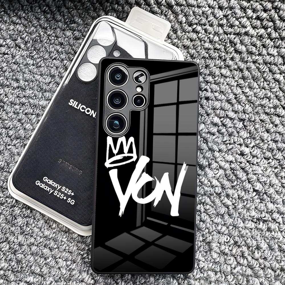 Rapper K-King Von Cool Phone Case For Samsung S26 Ultra S25 Edge Ultra S23 S22 S21 S20 Ultra Plus S24 Fe A25 Glass Cover