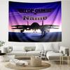 Custom Name Top Gun Print Tapestry, Backdrop, Easy Setup, Ideal for Bedroom, Office & Living Room, with Aesthetic Wall Hanging Decor.