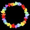 Silk Petal LED Hawaii Leis Beach Accessories Glow Necklace Light Up Lei  Event Decoration