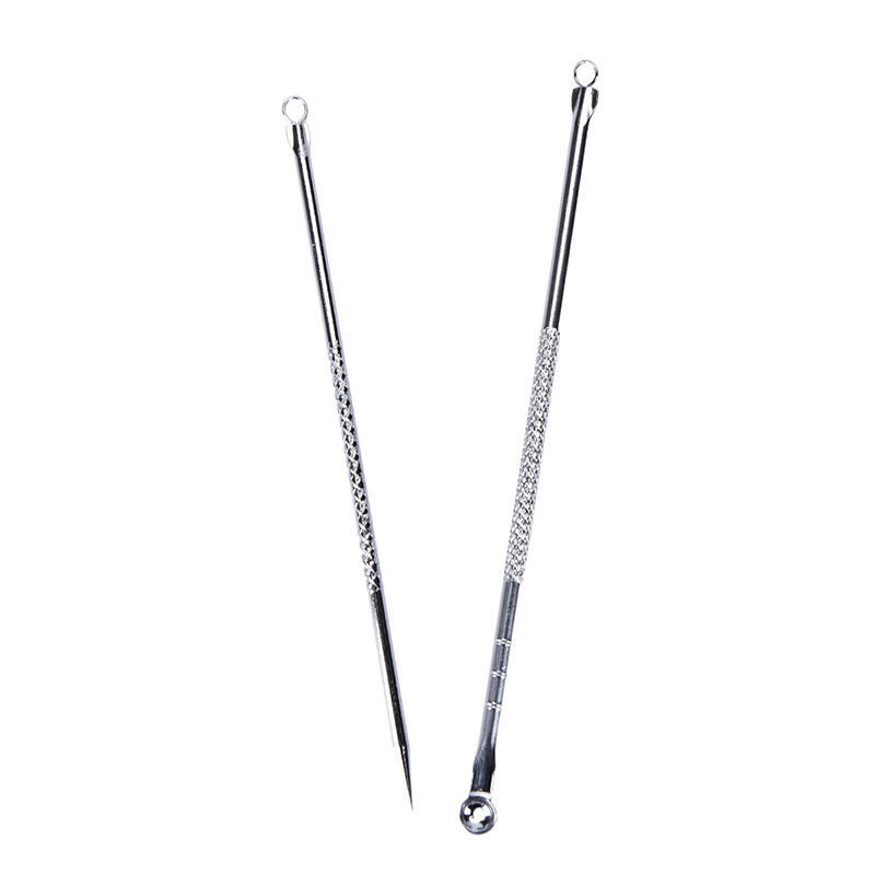 2 шт. двухсторонний набор инструментов для удаления черных точек, экстрактор прыщей, прыщей и прыщей