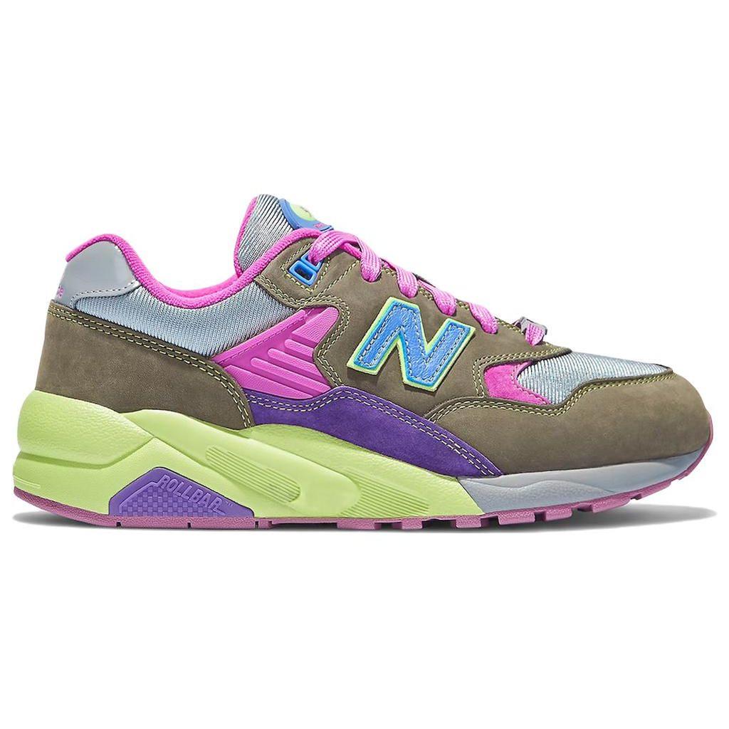 Stray Rats x New Balance 580 Дань 2007 года - Темно-зеленые Унисекс Кроссовки Зеленый Космический-Виноградный MT580ST2