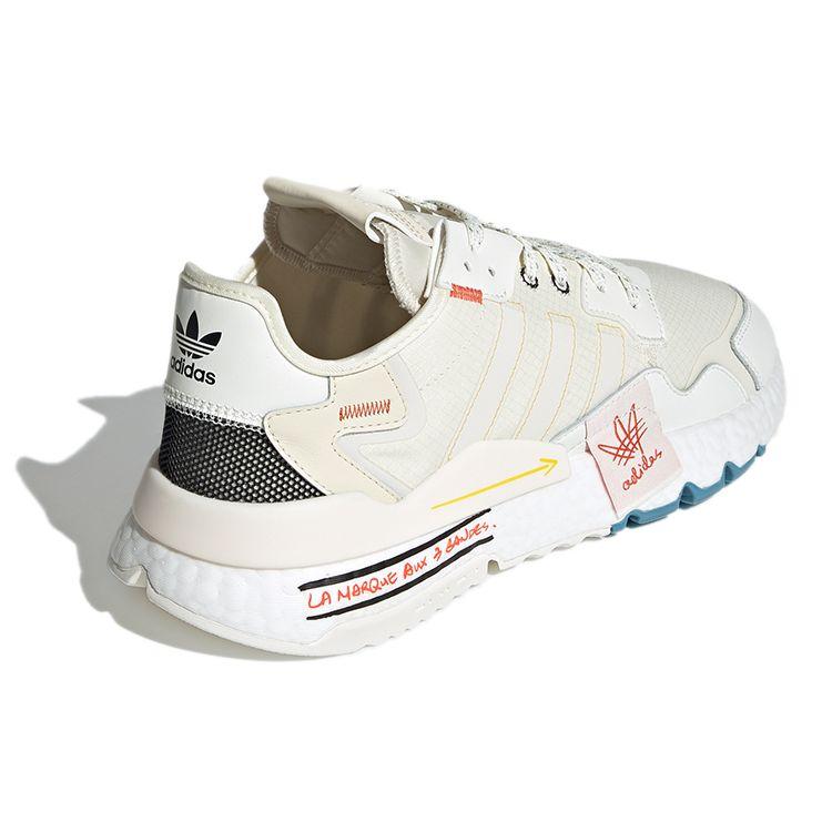 Adidas Originals Nite Jogger Fabric Sports Retro Breathable Lightweight Low-Top Lifestyle Casual Shoes Unisex Sneakers Beige GZ3045