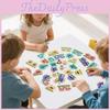 Wooden Pub Monster Puzzle Game Set Card Components For Kids Learning Fun Family