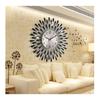 Modern Iron Art Wall Clock With Silent Sweep Movement For Living Room Decor