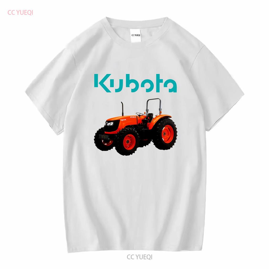 Мужская черная футболка с логотипом трактора Kubota, размер от S до 3XL, винтажная, стильная, повседневная, дизайнерская одежда, мягкая