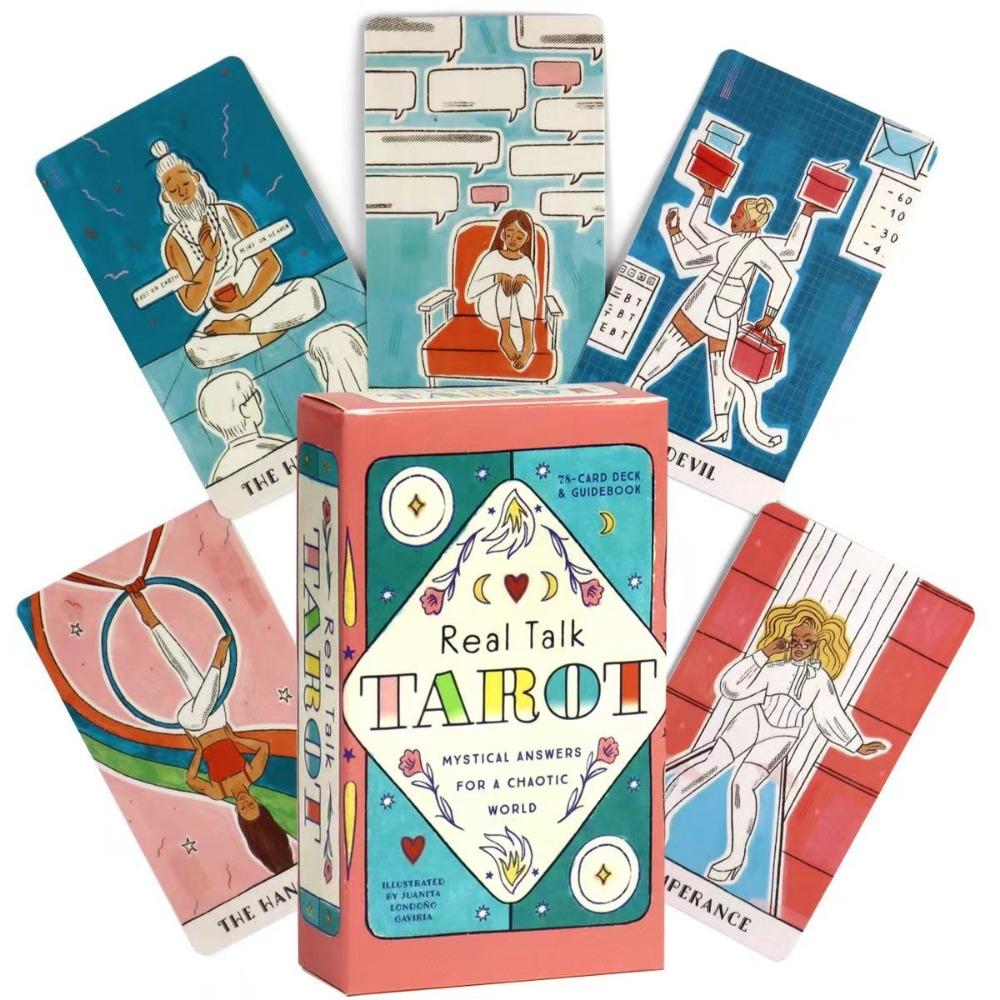 Карты Таро Real Talk 10,3*6 см, современные иллюстрации, вдохновленные современной жизнью, с характерными архетипами и сценами, 78 шт. карт
