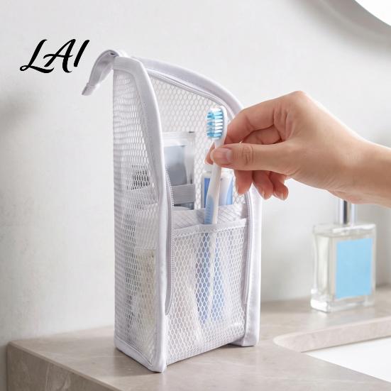 Leakproof Travel Pouch 2PCS Portable Standing Toiletry Bags EVA Mesh Dividers Waterproof Daily Organized Kit Cosmetic Organizers Lightweight Pouches