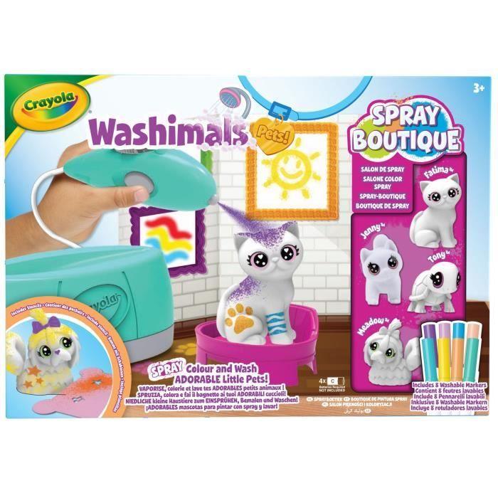 Coloriage - CRAYOLA - Washimals Spray Boutique - Vaporise et colore tes animaux! Dès 3 ans
