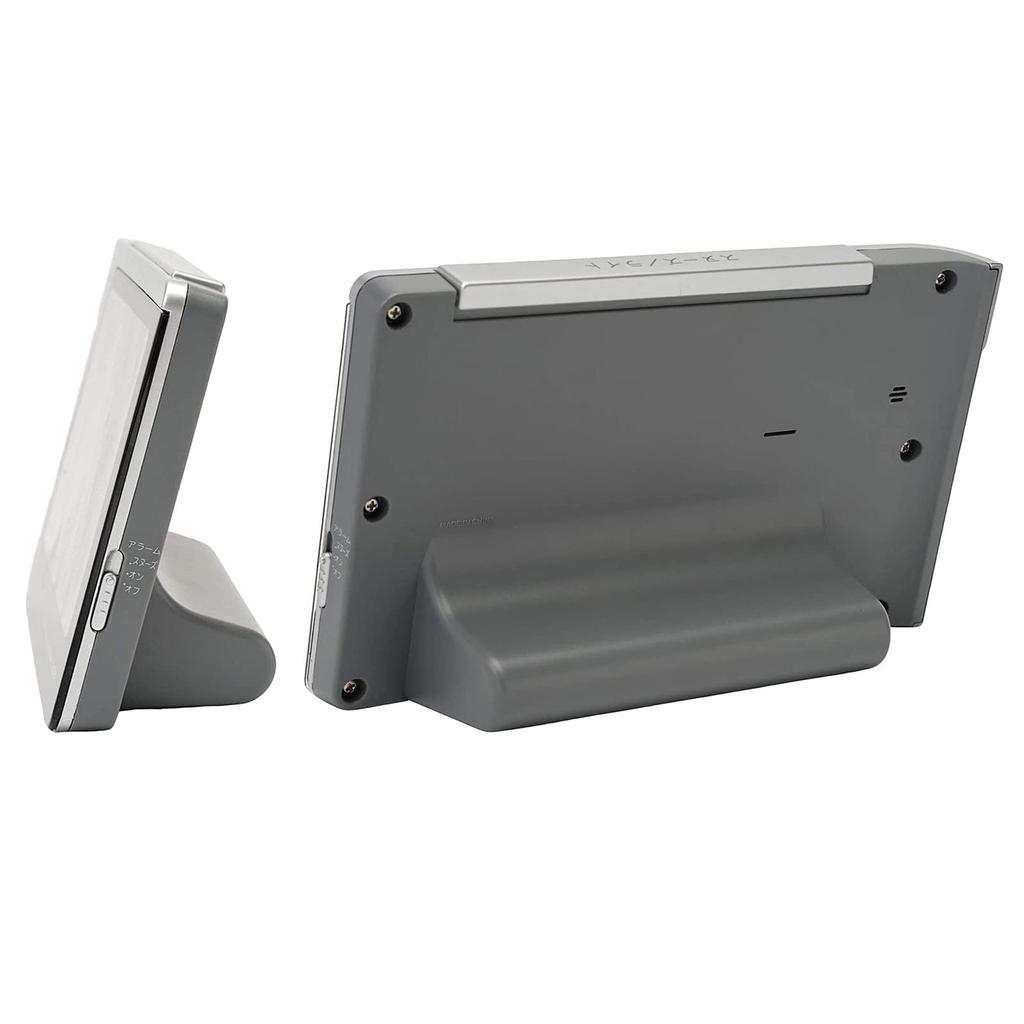 Casio Будильник Радио Серебряный Цифровой Температура Календарь Дисплей Черный DQD-240J-8JF