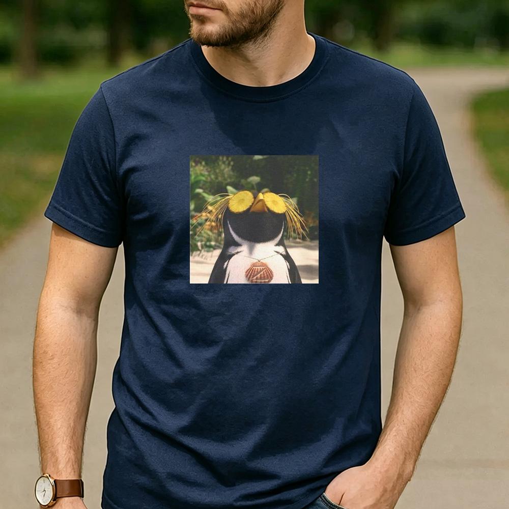Cody Maverick Surfs Up Fan Gift T Shirt Cartoon Penguin Surf Graphic Unisex Cotton Crew Neck Beach Daily Tops