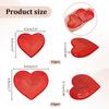 PH PandaHall 30 шт 2 стиля нашивки в виде сердца, приклеиваемые утюгом, красные блестящие пайетки в форме сердца, наклейки, аппликация, вышитые нашивки, термотрансфер, сердце, приклеиваемое утюгом