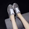 Fashion Rhinestone Women's Shoes With Crystals Color Leather Diamond Ladies Footwear Walking High Quality Korean Designer Luxury New In