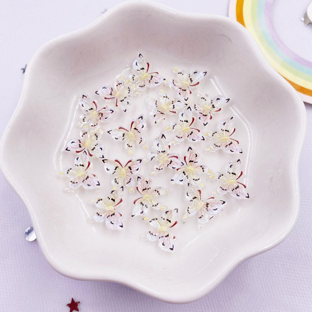 50 шт. красочные мини-милые хрустальные бабочки для дизайна ногтей с плоской задней поверхностью, стразы, аппликация, сделай сам, свадебный декор для скрапбукинга, поделки
