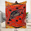 Australian Aboriginal Style 161 Blanket Warmthful Decor Perfect for Seaside Couch Office Chair Four Seasons Universal Modern